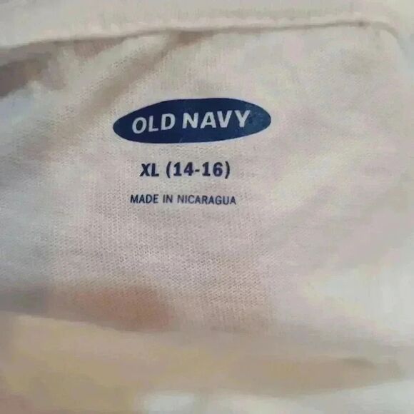 Old Navy Girl's White Cotton ""Breakfast Club" Graphic Pop Culture Tie Front T - Picture 6 of 6